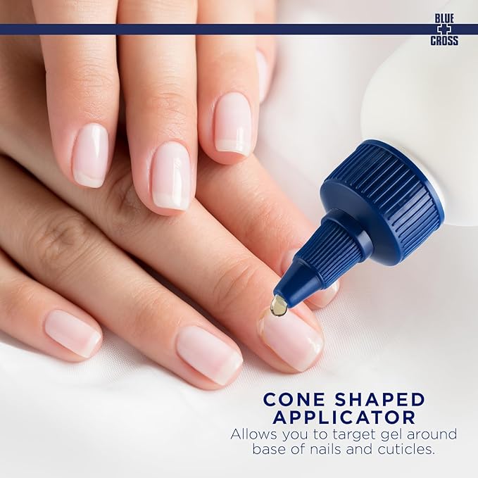 Blue Cross Professional Nail + Cuticle Care, All Natural Mineral Oil Free, Nourishing Nail & Cuticle Oil + Moisturizing Hydrating Cuticle Remover Gel Softener, 2 Pack Bundle