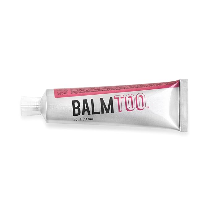 Hurraw! Balmtoo Squeezable Balm, Lavender Rose: Thick, ultra-moisturizing. Anywhere application. Body, face, lips, neck, fingers, toes. 1 tube = 7 sticks of lip balm. Natural, Organic. Made in USA