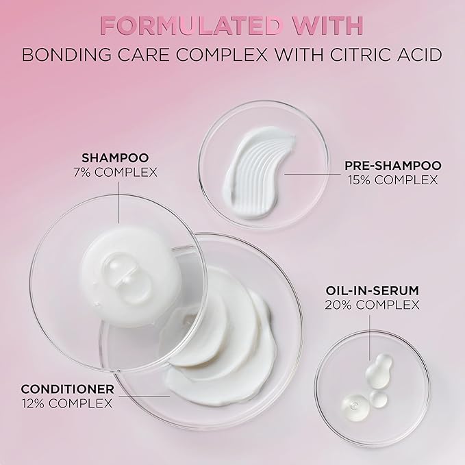 L'Oreal Paris Bond Repair Oil-in-Serum for Damaged, Color Treated Hair, Heat Protectant, Strengthens Weak Bonds, Intense Shine and Frizz Control, EverPure, 1.6 Fl Oz