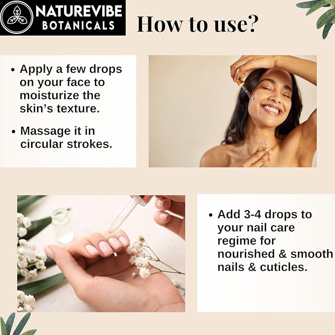 Naturevibe Botanicals Coffee Bean Oil 32oz and Castor Rosemary Oil 32oz | Oil Combo