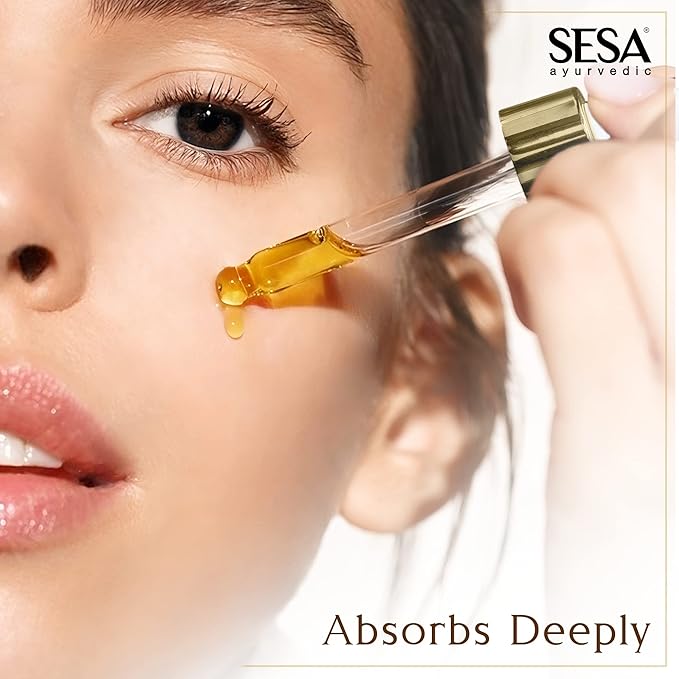 Kumkumadi Face Oil for Radiant& Glowing Skin Made with 100% Pure Kumkumadi Tailam Repairs Dull & Damaged Skin Provides Deep Moisturization Suitable for all Skin Types, 30ml or 1 Oz