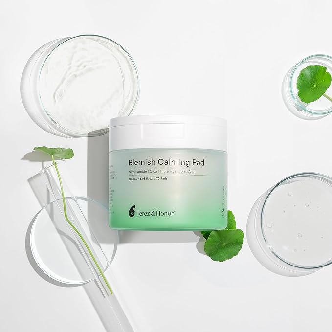 Niacinamide Centella Asiatica Hyaluronic Acid Serum Pad - Korean Brightening, Moisturizer, Deep Hydrating Toner Skincare for Face with Pure Ground Cotton Pad for Routine Facial Care - Made in Korea