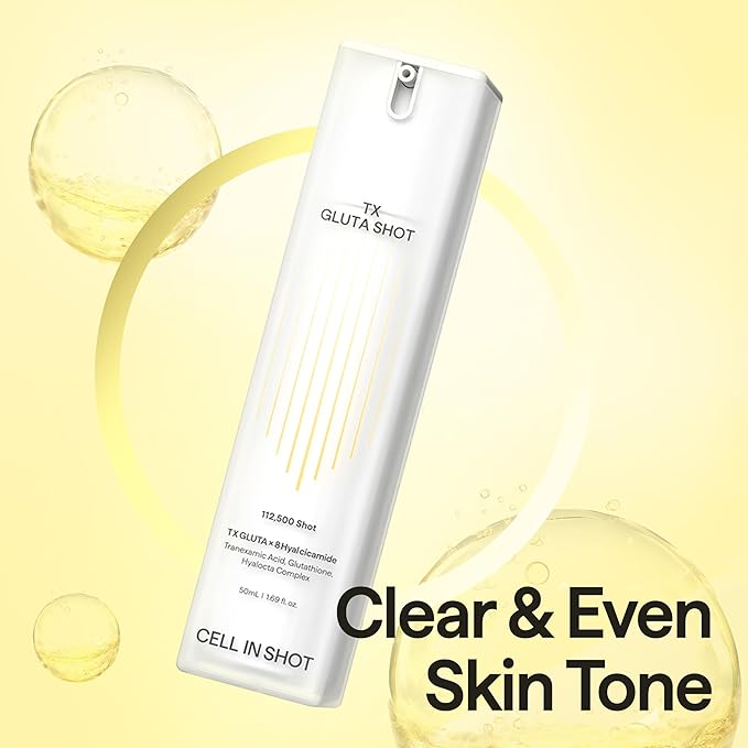 Tranex Gluta Shot Serum – Enhances Skin Clarity and Radiance for Glass Skin - Tranexamic Acid and Glutathione Facial Serum, 1.69 fl.oz. (50 ml)