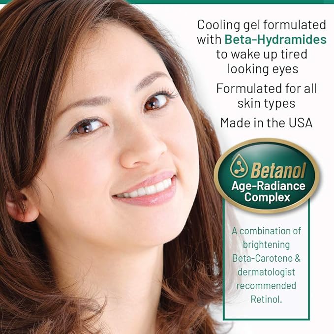 40 Carrots Carrot & Cucumber Eye Gel with Retinol for All Skin Types - Smooths Fine Lines & Reduces Wrinkles, Crow's Feet, Dark Circles, Under Eye Bags | Paraben Free (0.5 fl oz)