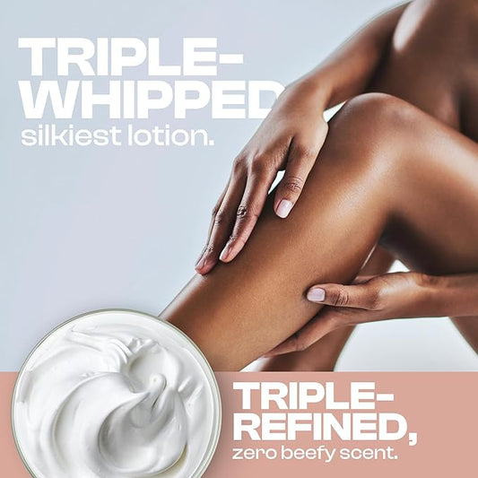 Whipped Beef Tallow for Skin - 100% Pure, Grass Fed Tallow Moisturizer for Face and Body - Organic Honey Beef Balm for Sensitive Skin - Quick Absorbing Hydration (Unscented)