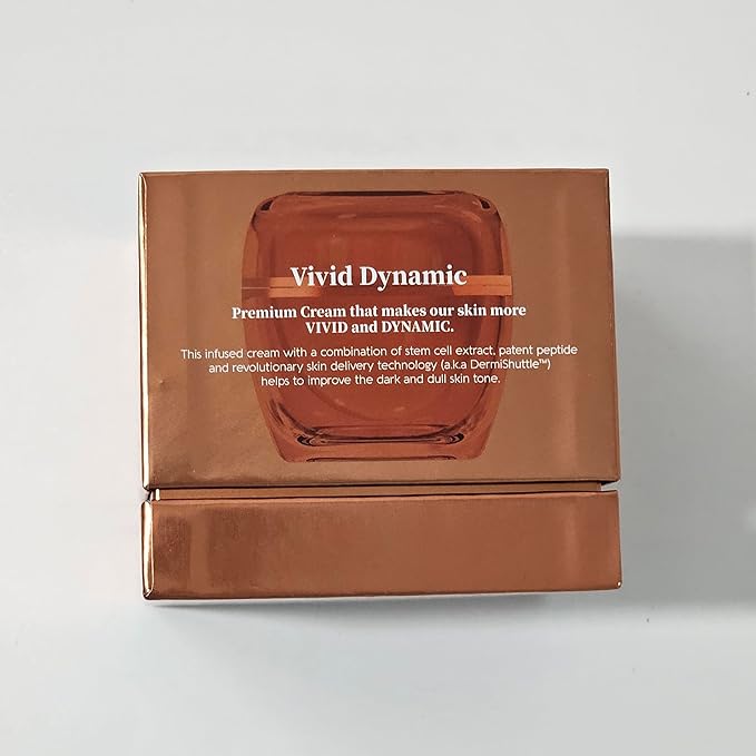 JEU'DEMEURE Vivid Dynamic Cream with Peptides Moisturizer, Exosome 200,000ppm for Glowing, Deep Hydrating, Anti-Aging and Rich Texture, Suitable Korean skincare for face and dry skin 1.69 fl oz