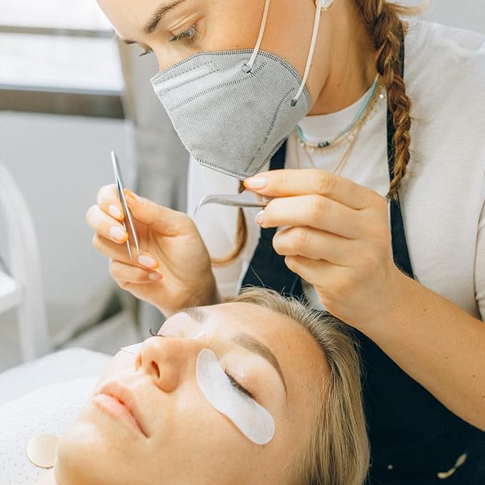 50 Pairs Under Eye Patches, Eye Gel Pads, Eyelash Extension Eye Pads for DIY Lash Extension Supplies, Eyelash Extension (50 Pairs, Purple)