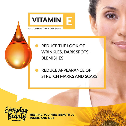 Pure Vitamin E Oil Bulk - 64 oz D-Alpha Tocopherol 100% Pure & All Natural 42,500 IU per oz - Not a Blend, Thick, Amber Color - From Wheat Germ - Face Body Hair - DIY Cosmetics & After Surgery Scars…