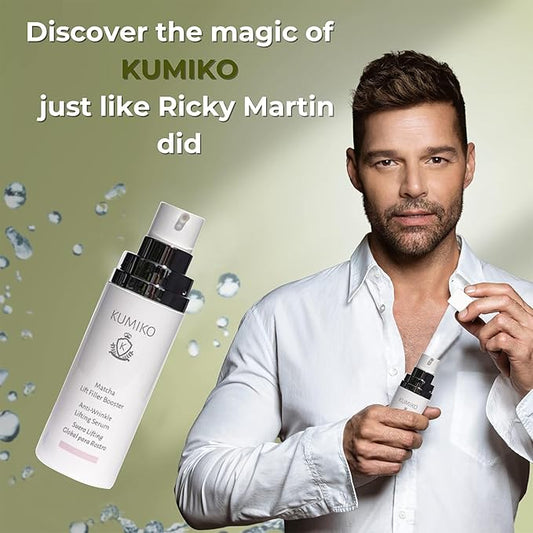 KUMIKO Wrinkle Lifting Serum - Serum Moisturizer for All Skin Types - 75ml - Achieve Radiant, Youthful Skin with the Power of Matcha - Non-Greasy, Fast Absorbing for Daily Use