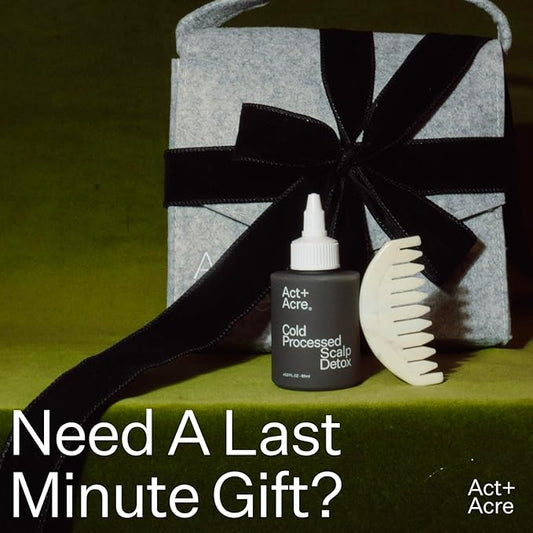 ACT+ ACRE Cold Processed Scalp Detox Oil - Sulfate-Free Care for Flaky, Dry and Itchy Scalp - Promotes Thicker, Fuller-Looking Hair