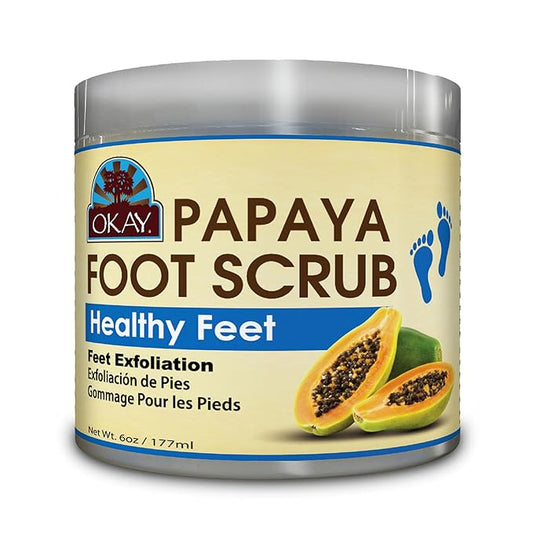 OKAY Papaya Foot Scrub 6oz / 177ml