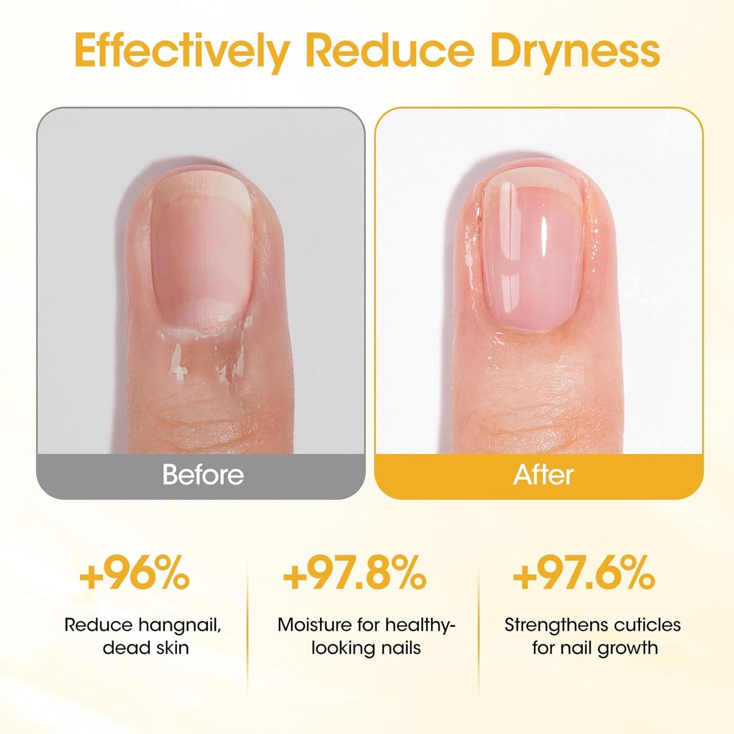 Gellen Cuticle Oil Pen for Nails, Vanilla Nourishing Nail Growth Oil, Jojoba & VE, Soften Cuticles Nails Strengthening, Leak-free Brush Applicator, Pro Nail Care for Brittle Dry Hands