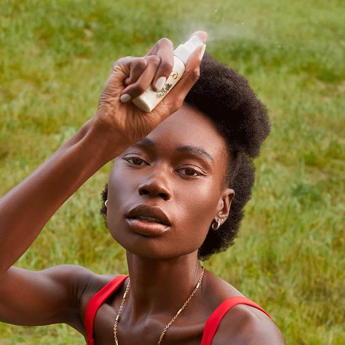 Kinlo Hydrating Golden Mist, 1 fl oz | Face Mist with Coconut Water, Aloe, Witch Hazel, Calendula | Facial Spray Mist Hydrating Toner Mist | Black Owned Skincare 1 fl oz