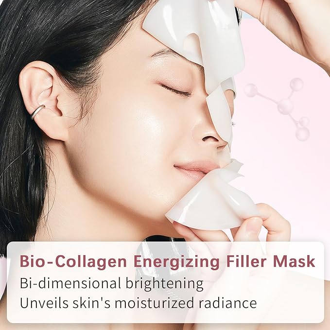 Bio-Collagen Face Masks, Real Deep Collagen Mask, Vitality-Fill Deep Hydrates, Facial Hydrogel Masks | TikTok Trend Items | Korean Skin Care