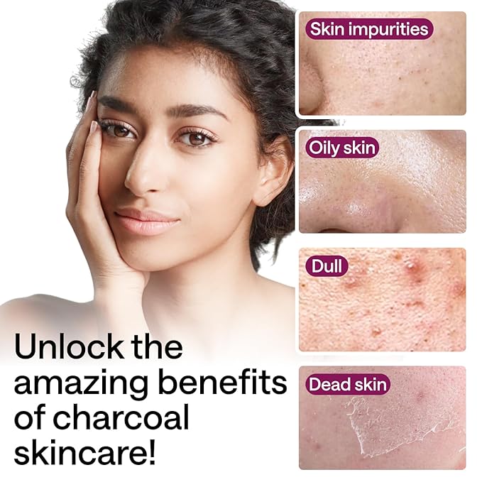 Ultimate Charcoal Skincare Bundle - Korean Charcoal Face Scrub & Peel Off Mask for Women & Men - 14 Exfoliating Scrubs & 1 Face Peel Mask for Blackheads & Pores