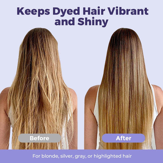 Purple Toning Shampoo and Conditioner Bar for Blonde, Silver, Bleached, and Brown Highlighted Hair