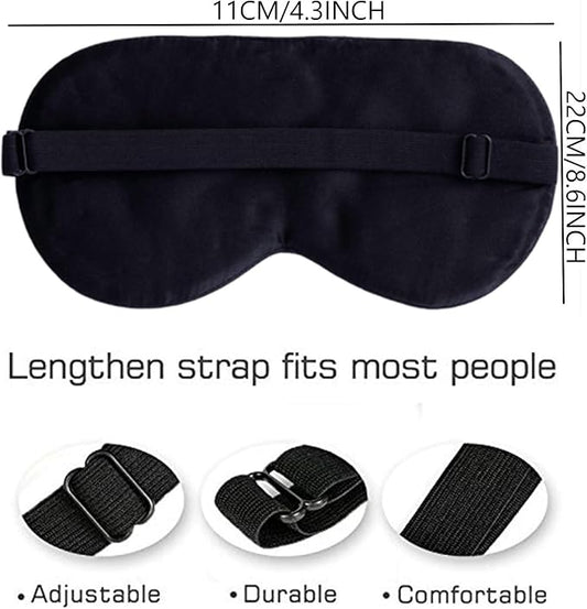 Maxfeel 100% Pure Silk Eye Mask - Sleep Eye Cover in Printed Colors (#10)