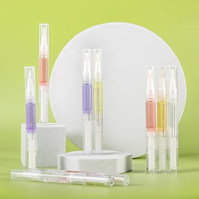 Cuticle Oil Pen for Nails,Nail Oil Cuticle Pen,Nail Oil Pen Nail Nourishment Polish with Vitamins Moisturized,Cuticle Oil Bulk for Nail Treatment Care Nails Repair (28, fruit)