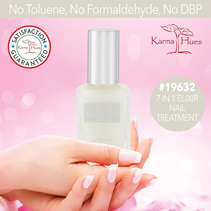 Karma Naturals 7-in-1 Elixir Nail Treatment – Strengthening, Repairing & Hydrating Formula for Healthier Nails