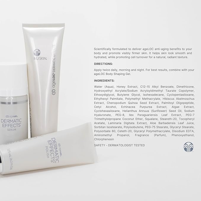 Nu Skin ageLOC Dermatic Effects Body Contouring Lotion | Scientifically Formulated to Deliver ageLOC Anti-Aging Benefits for Visibly Firmer, Hydrated Skin | 1 Pack