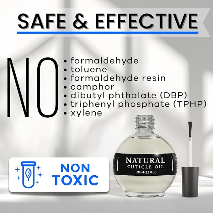 Moisturizing Cuticle & Nail Care Oil 2.3 Fl Oz Unscented - Infused with Jojoba Oil, Aloe, Vitamin E – Nail & Cuticle Hydration, Repair, Moisturizer, Strengthener, Growth