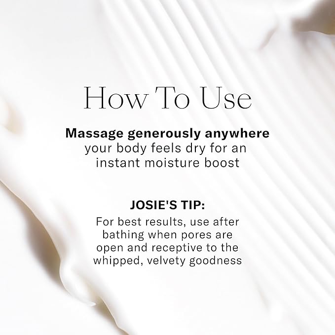 Josie Maran Whipped Argan Oil Body Butter - Skin Firming Cream with Whipped Shea Butter, Avocado Oil & Essential Fatty Acids - Cruelty-Free Skincare - Blissful Beach (8 Oz)