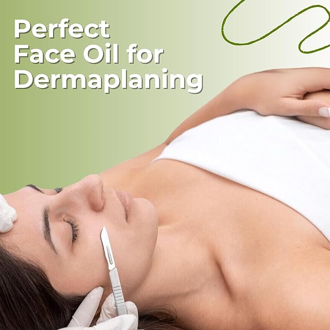 Brookethorne Naturals Gua Sha Oil | Skin Rescue Soothes & Clarifies | Gua Sha & Dermaplaning Facial Oil | Quick-Absorbing Face Oil for All Skin Types | With Green Tea & Hemp Extracts | 100% Natural