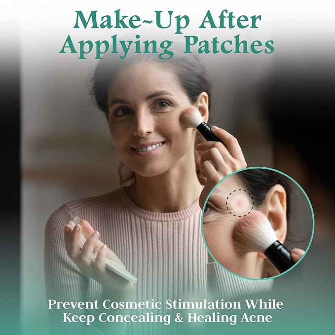 Advance Invisible Pimple Patches For Face (96 Pack) - Hydrocolloid Patch with Tea Tree Oil - Vegan Friendly Hydrocolloid Acne Patches For Face - 3 Size Pimple Patch Stickers (7,10,12mm)