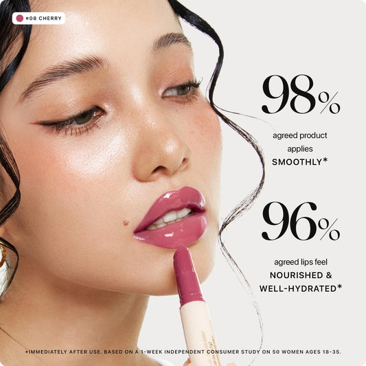 Nature Republic HONEY MELTING LIP (08 DARK CHERRY CHOUX) SOFT LIP STICK, Hydrating Gloss, Moisturizing balms, Sheer tint, Shine & Nude, Glowy Finish, korean make up