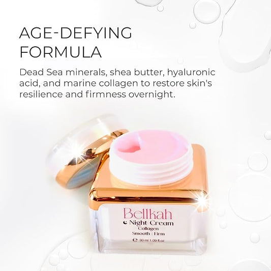 Bellkah Age-Defying Night Face Cream for Women – Anti-Aging, Hydrating, Face Moisturizer, Wrinkle Cream for Women – 30ml