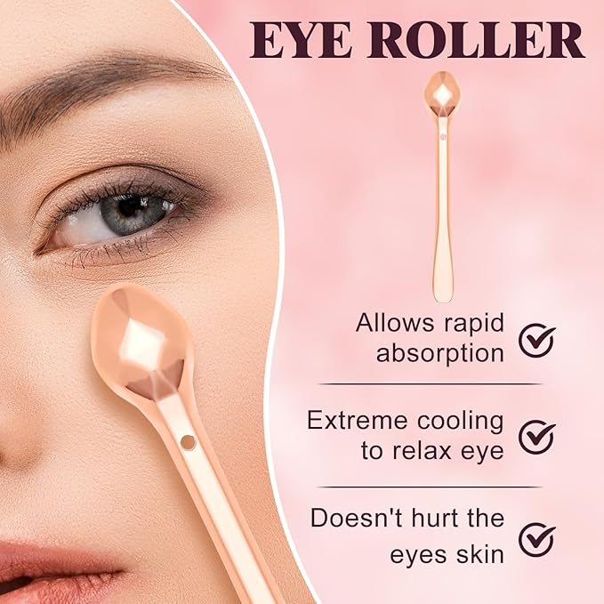 Caffeine Eye Cream,Dark Circles Under Eye Treatment For Puffiness And Bags Under Eyes Wrinkles Dark Circles w/Eye Serum & Eye Roller,Eye Cream Eye Care,Eye Bag Remover Puffy Eyes Treatment Products