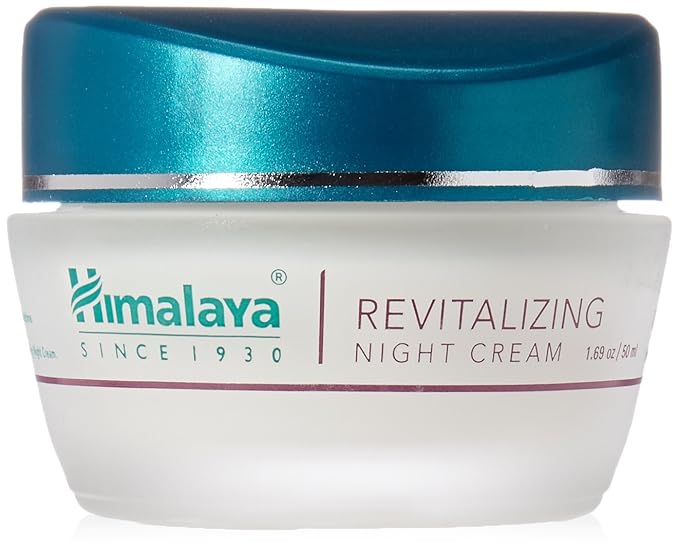 Himalaya Revitalizing Night Cream for Damaged and Aging Skin, Daily Deep Moisturizing Overnight Repair Treatment, For All Skin Types, 1.69 Oz (50Ml)