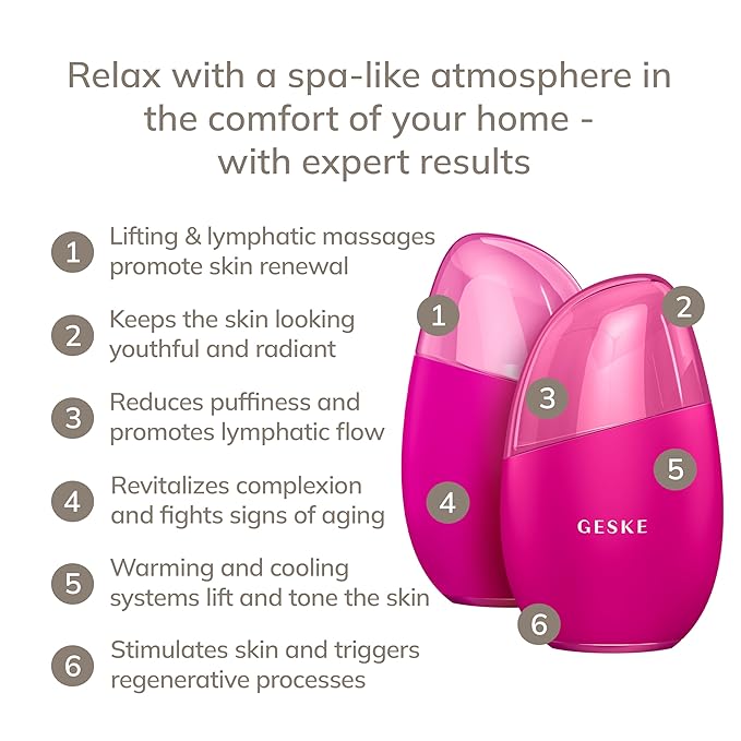 SmartAppGuided™ Cool & Warm Eye & Face Massager | 7 in 1 | Multi Massager | Face & Neck | Battery-free Cooling & Warming | Firms, Relaxes & De-Puffs Skin | Eye-Nose Area Targeted Design