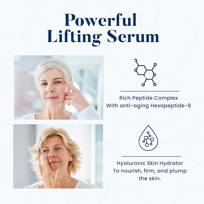 Anti Aging Serum To Reduce Fine Lines Around Eyes, Mouth & Forehead, Smoothing Skin Care For Wrinkles, Lifting & Firming Serums For Skin Care, 0.5 Fl Oz by Biologic Solutions (Set of 3)