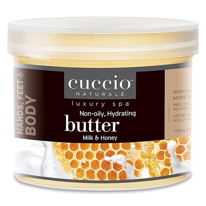Cuccio Naturale Milk and Honey Butter Blend – Ultra Moisturizing Cream for Hands, Feet, and Body – 26 Ounces