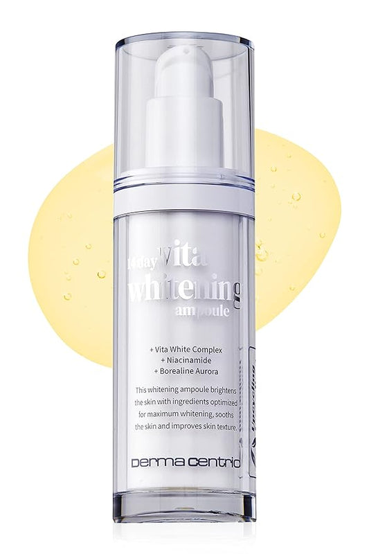 14-Day Vita Facial Ampoule | Vegan Discoloration Correcting Serum w/Niacinamide & Glutathione | Dark Spot Corrector Face Serum to Even Skin Tone & Reduce Hyperpigmentation (1.01fl oz)