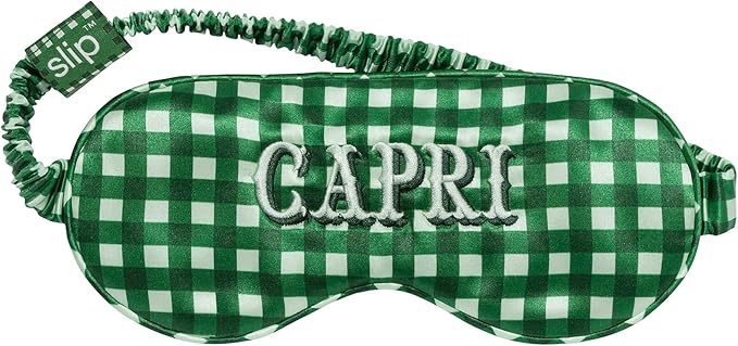 Slip Silk Pure Silk Sleep Mask, Capri (One Size) - 100% Pure Mulberry 22 Momme Silk Eye Mask - Comfortable Sleeping Mask with Elastic Band + Pure Silk Filler and Internal Liner