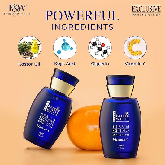 Fair & White Exclusive, Vitamin C Serum – 30 ml / 1 fl oz – Skin Brightening Serum