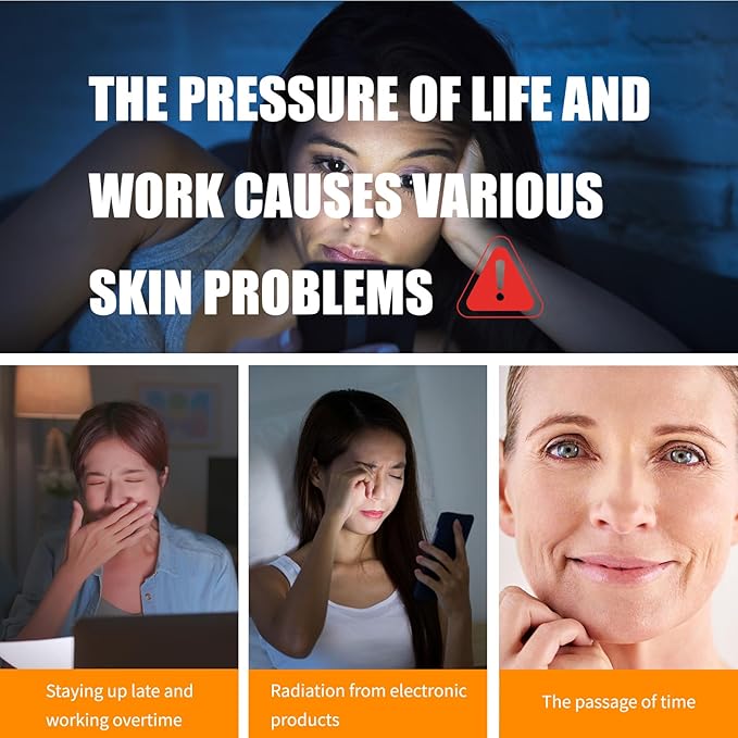 3PCS Vitamin C Facial Serum Essence,Vitamin C Vitamin E Facial Serum,Skin Moisturized,30ml / 1.01oz