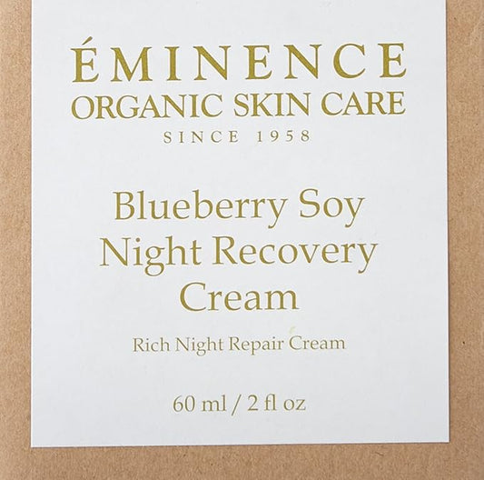 Eminence Blueberry Soy Night Recovery Cream, 2 Ounce