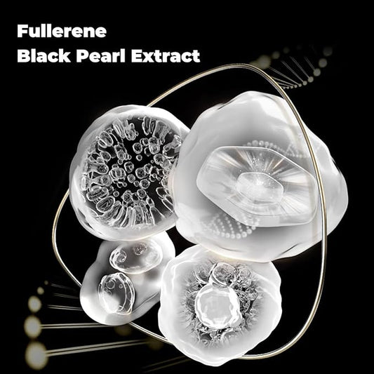 Black Pearl Collagen Face Mask Sheet, Hydrating and Anti-Aging Face Mask with Fullerene and Black Pearl Essence to Nourish Skin, 40g x 5ea