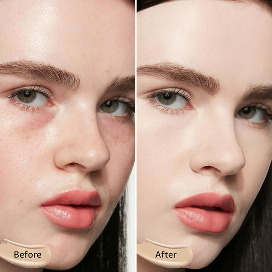 Mushroom Head Air Cushion CC Cream - BB Cream Foundation Makeup Concealer Moisturizing Oil Control, Long-Lasting & Waterproof, Easy Makeup Even Skin Tone (Ivory, 3.21 Ounce (Pack of 1))