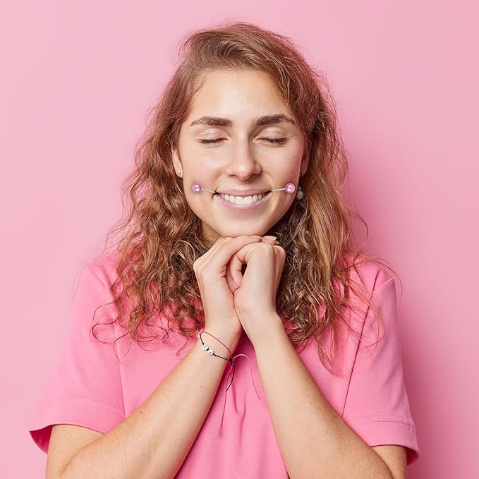 Prasacco 6 Pcs Dimple Makers For Cheeks, Dimple Makers for the Face Face Mask Maker Portable Dimple Trainer Dimple Maker Tool Develop Natural Dimples devices Gifts for Women Men (White/Pink/Green)