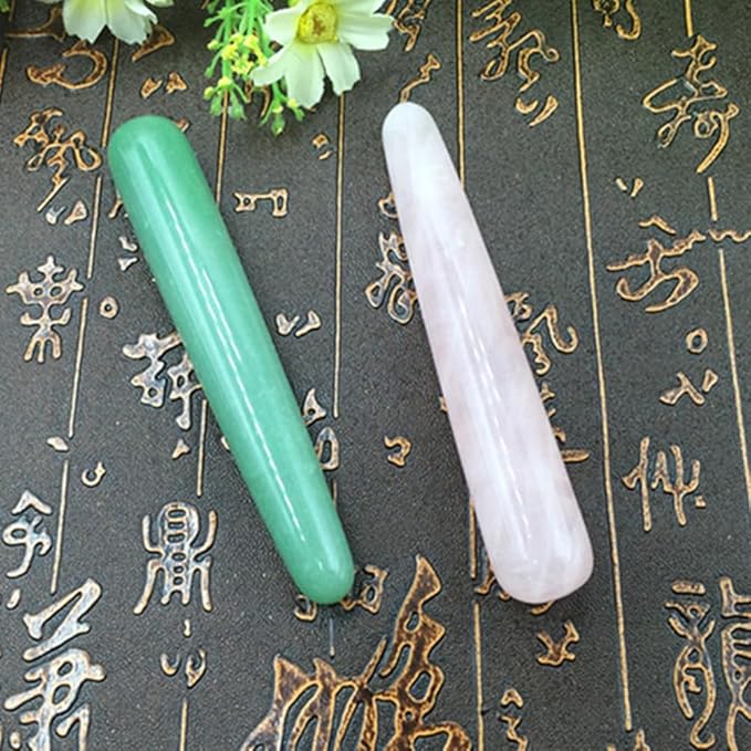 SUPVOX Jade Massage Wand Anti Aging Facial Massager Crystal Massaging Scraping Tool for Face Puffiness Pain Relief