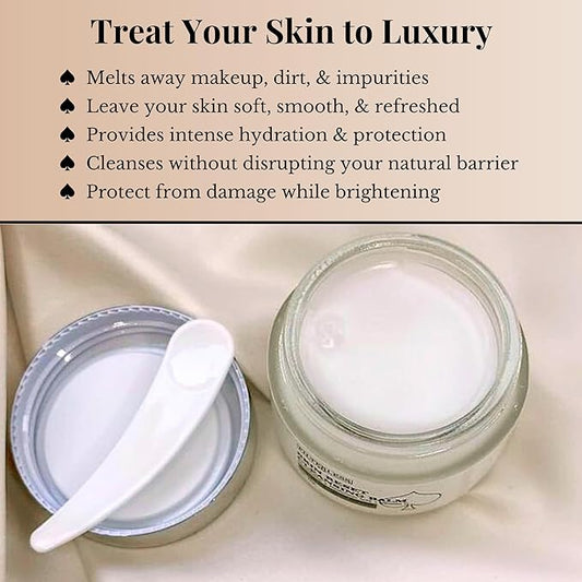 Skin Reset Cleansing Balm | Melting Balm Makeup Remover Made with Glutathione, Hyaluronic Acid, and Vitamin C | Gentle & Hydrating Cleanser