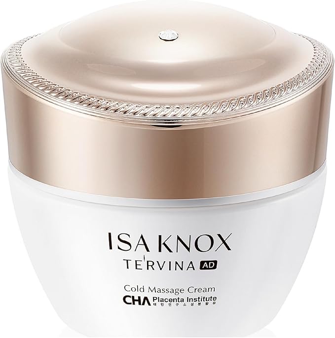 ISA KNOX Tervina Cold Massage Cream (6.76 fl oz) - Korean Skincare Luxurious Exfoliating and Hydrating Wash-Off Cream. with Transforming Gommage Texture and rHPP-8™ Core Ingredient.