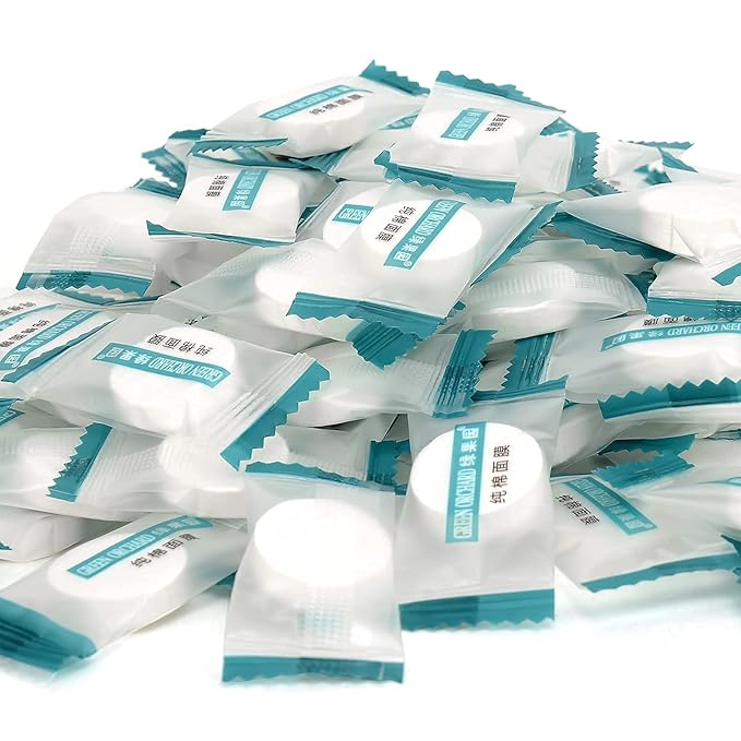 100PCS Cotton Dry Compressed Facial Mask Sheet, DIY Facial Skin Care Great for Home and Travel, Disposable Mask Paper, Individually Packaged Like Candy