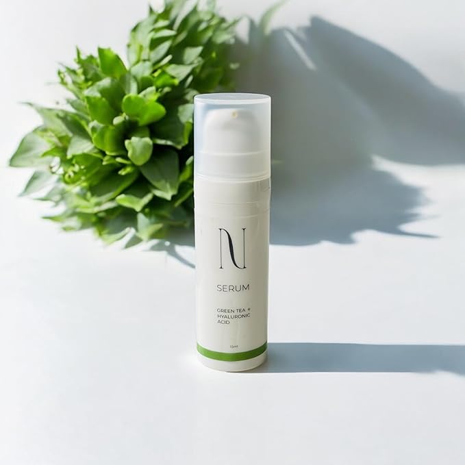 Green tea and hyaluronic acid serum anti-aging, 1 Ounce (Pack of 1)