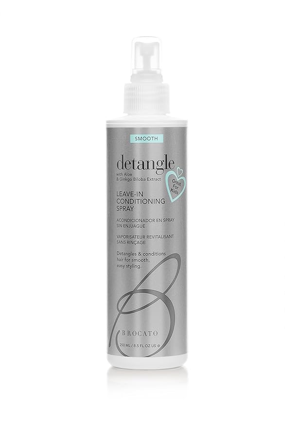 Brocato Detangle Leave In Conditioner Spray: Hair Detangler & Conditioning Spray for Women to Smooth Hair, Tame Frizz & Provide Sun & Heat Protection - Detangling Products for All Hair Types - 8.5 Oz