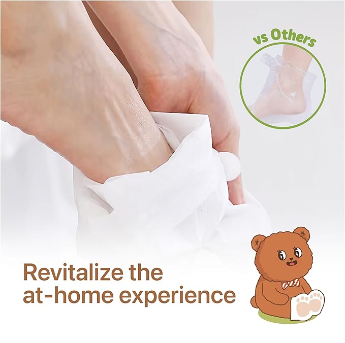 ONSOI 12PK Foot Masks for Soft, Smooth, Moisturizing Foot Mask for Dry Cracked Feet, Baby Feet - Coconut & Shea Butter (12PK Shea Butter)